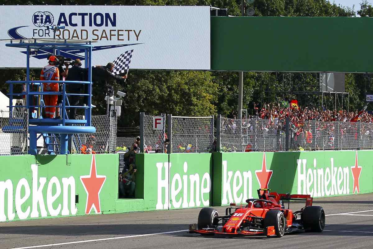Charles Leclerc al GP di Monza