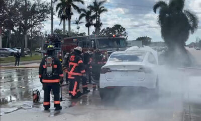 auto elettriche bruciate Florida