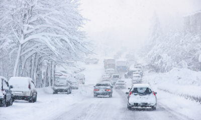 strada, neve, auto