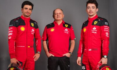 Charles Leclerc, Frédéric Vasseur, Carlos Sainz