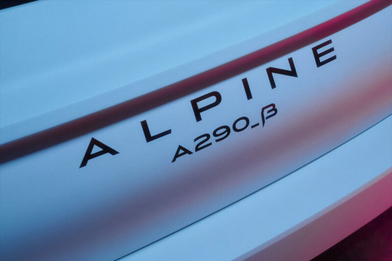 Alpine A290_β, dettaglio
