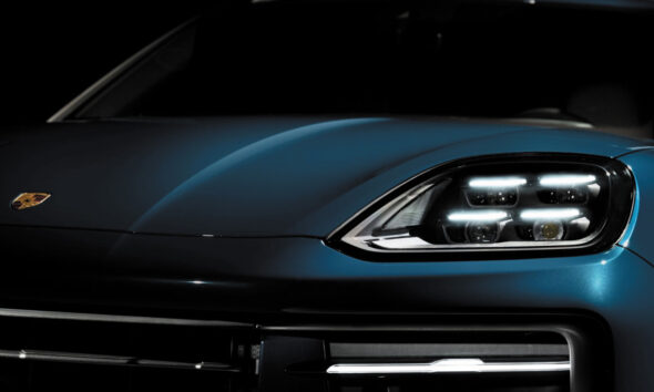 Porsche Cayenne 2023, dettaglio frontale