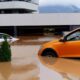 alluvione, auto sott'acqua