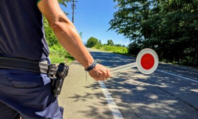 polizia, posto blocco