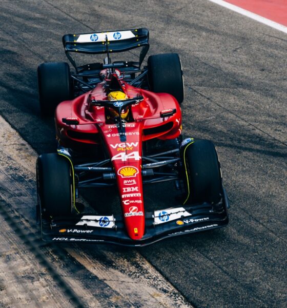 Lewis Hamilton, Ferrari SF-23, test Barcellona