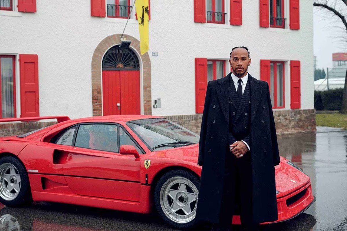 Lewis Hamilton a Maranello