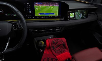 Audi, app DAZN display auto