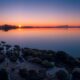 Tramonto spiaggia mare