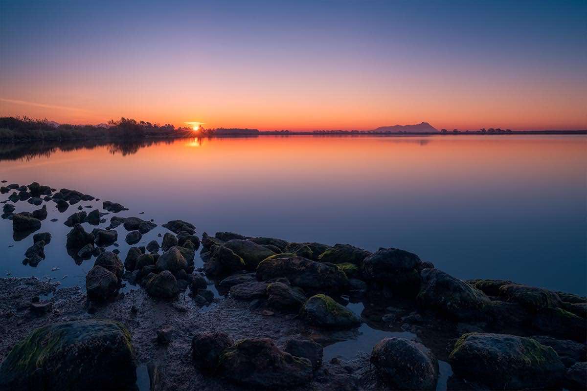 Tramonto spiaggia mare