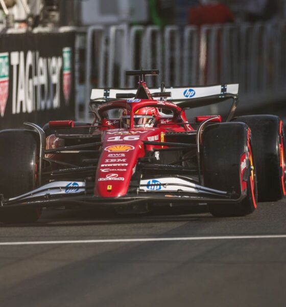 Charles Leclerc al volante della Ferrari SF-25