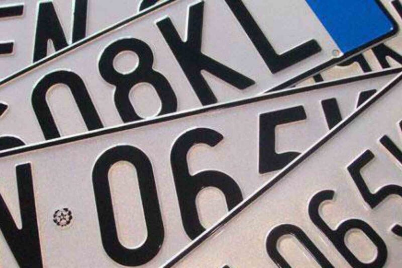 Targhe auto novità