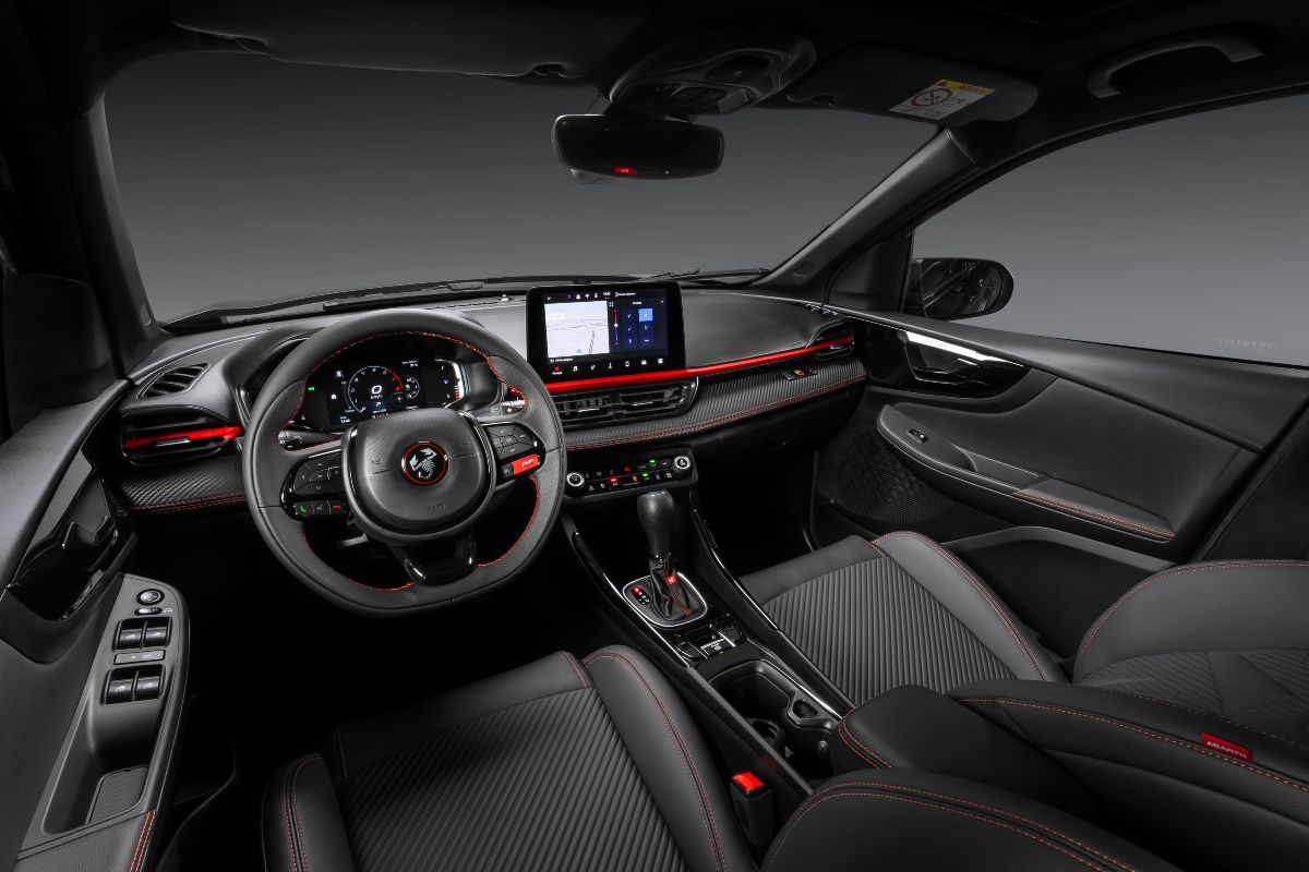 Gli interni della nuova Abarth Pulse