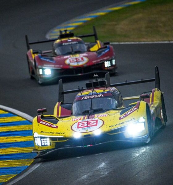 La Ferrari 499P #83 in azione alla 24 ore di Le Mans 2025