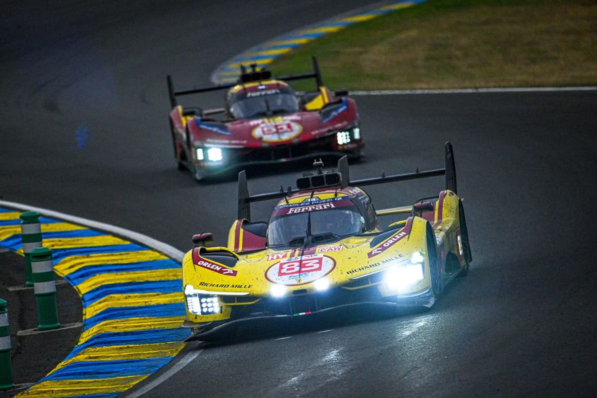 La Ferrari 499P #83 in azione alla 24 ore di Le Mans 2025