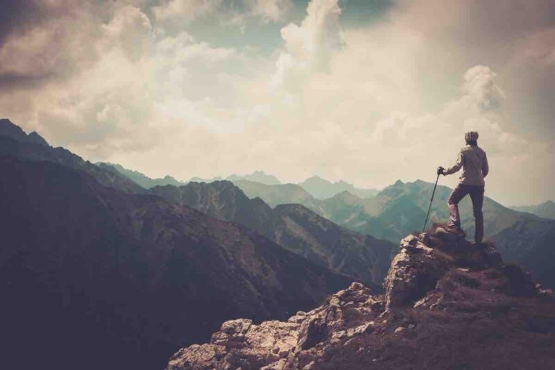 Montagna escursione italiana