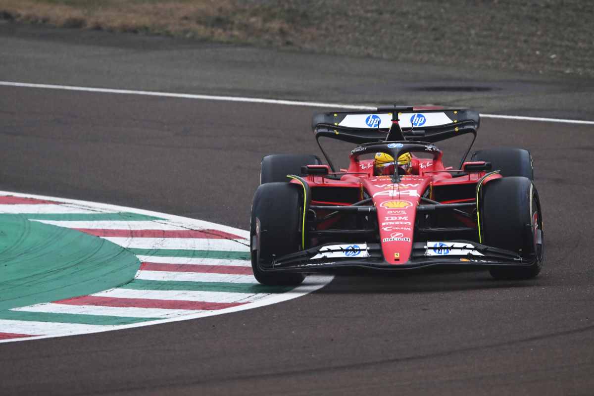 Lewis Hamilton sulla Ferrari