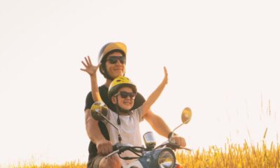 Motorino papà bimbo