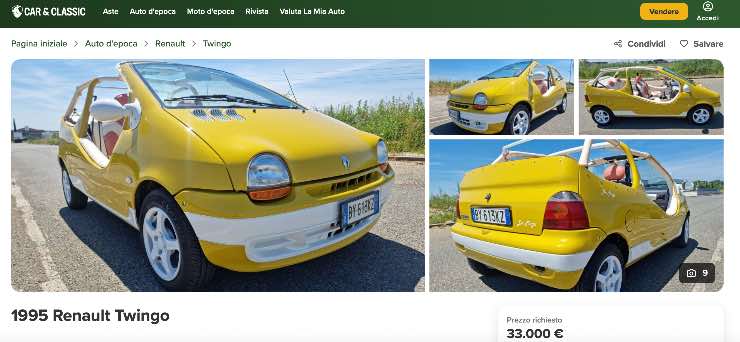Decappottabile costosa Renault