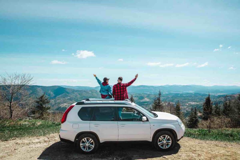 Auto in montagna