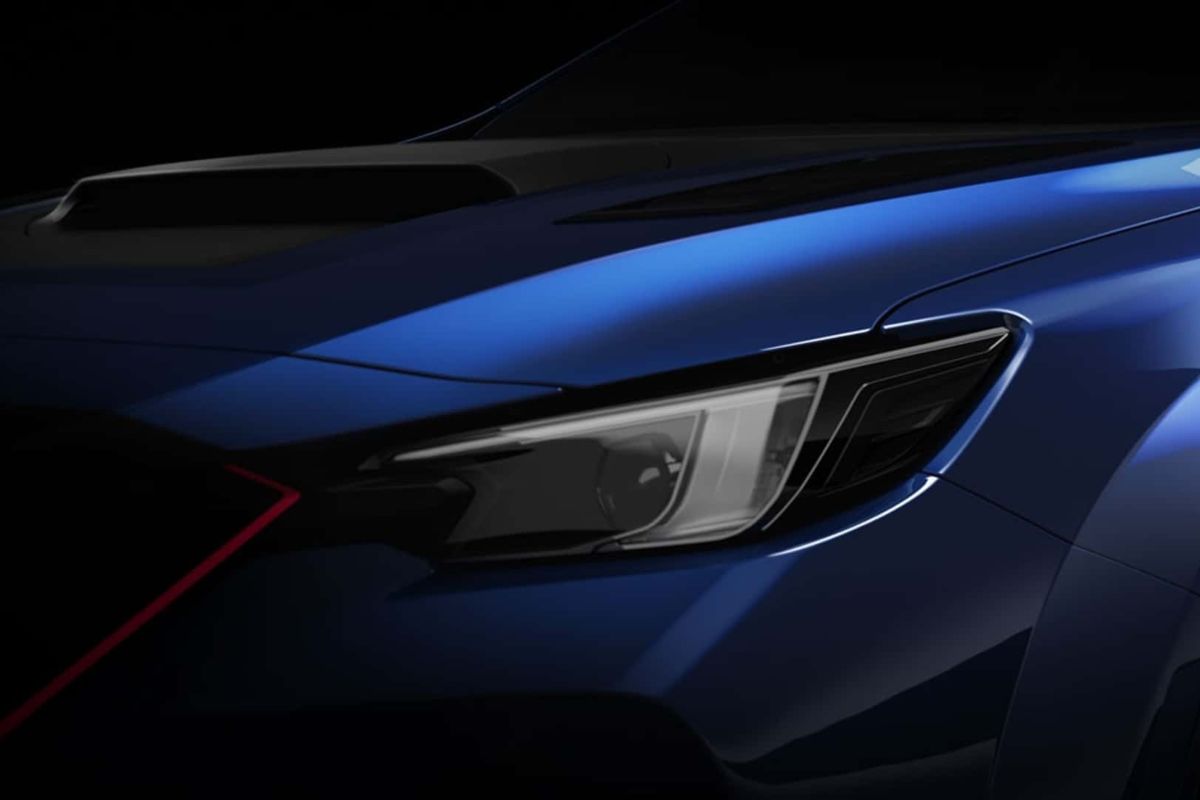 Un dettaglio frontale della concept Subaru Performance-B STI