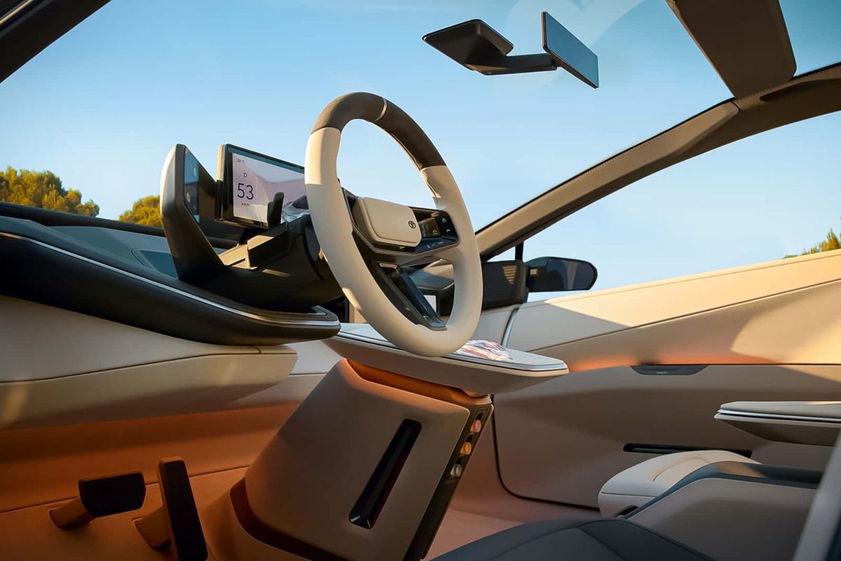 Gli interni del conept presentato al Salone di Tokyo 2025 della Toyota Corolla