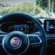 Interni auto, volante con logo Fiat
