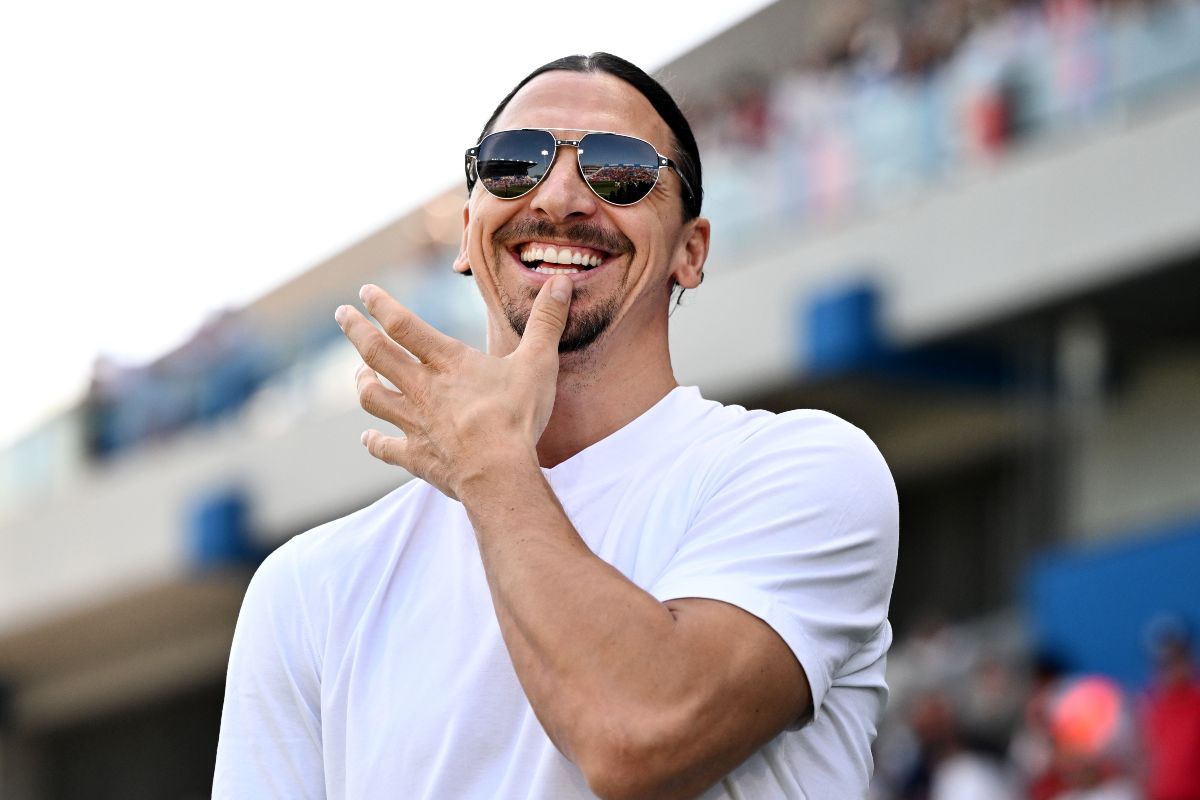 Zlatan Ibrahimovic, sorridente