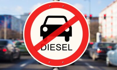 Cartello di divieto alle auto diesel