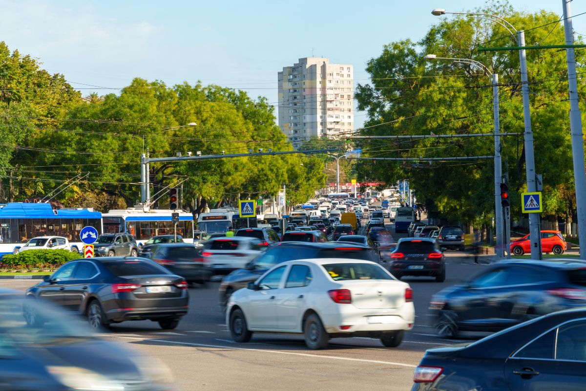 Traffico auto in città