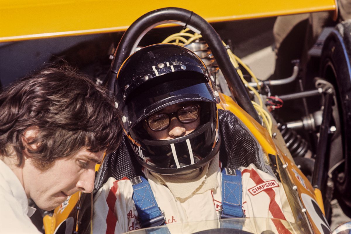 Andrea de Adamich, con la McLaren-Alfa Romeo M7A, al GP di Spagna 1970