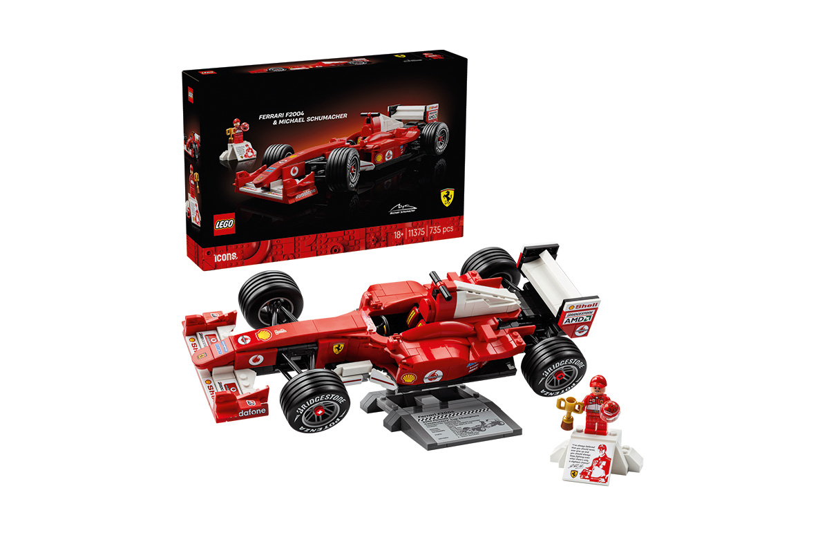 Set LEGO dedicato alla Ferrari F2004 e a Michael Schumacher