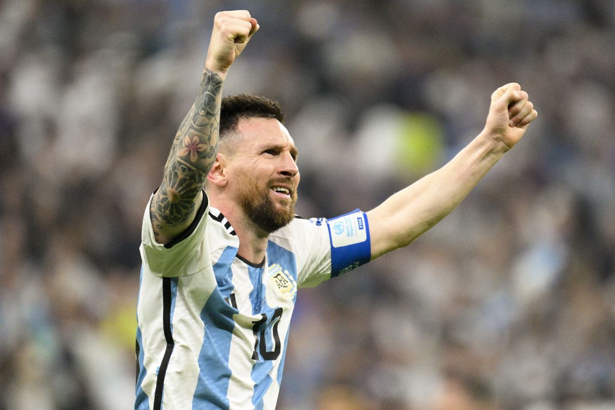 Lionel Messi durante finale dei Mondiali di calcio Qatar 2022