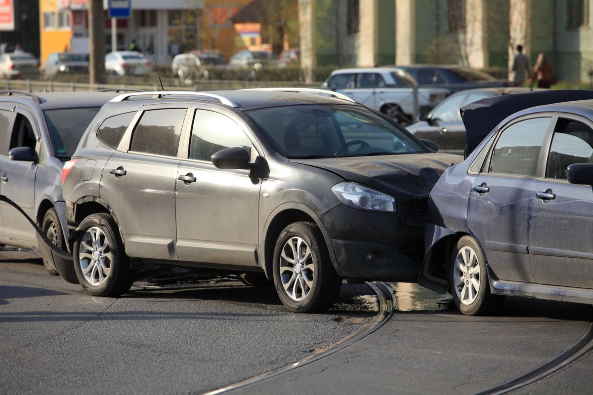 Incidente stradale, tamponamento a catena