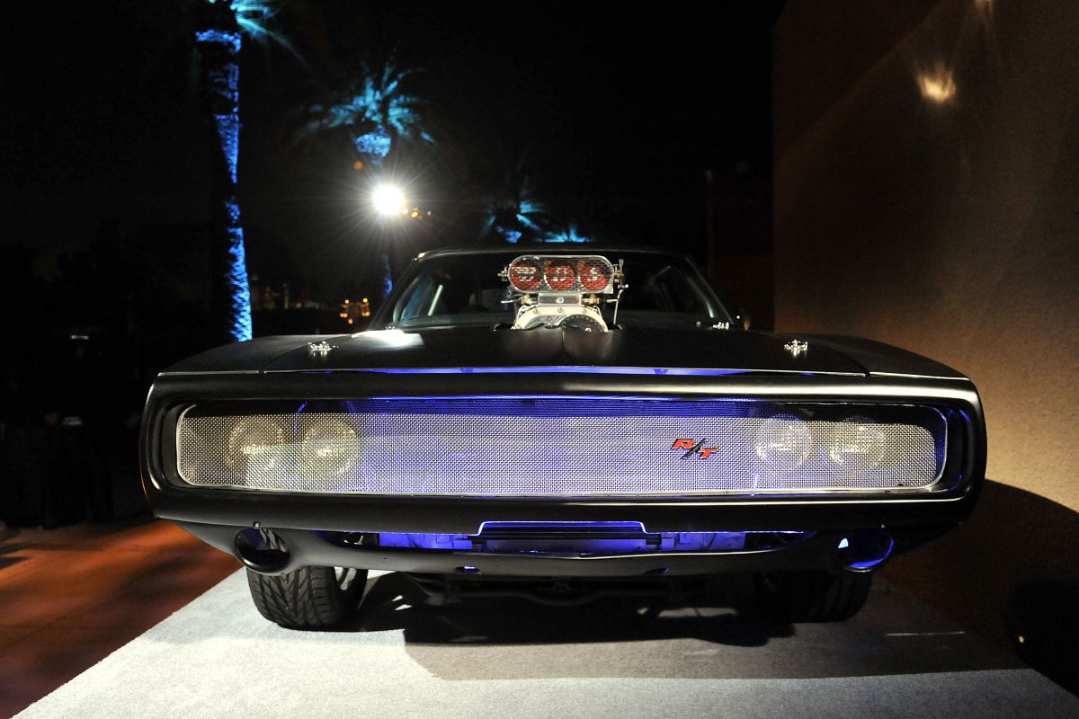 La Dodge Charger R/T utilizzata nel film è esposta all'afterparty per la première di "Fast & Furious"