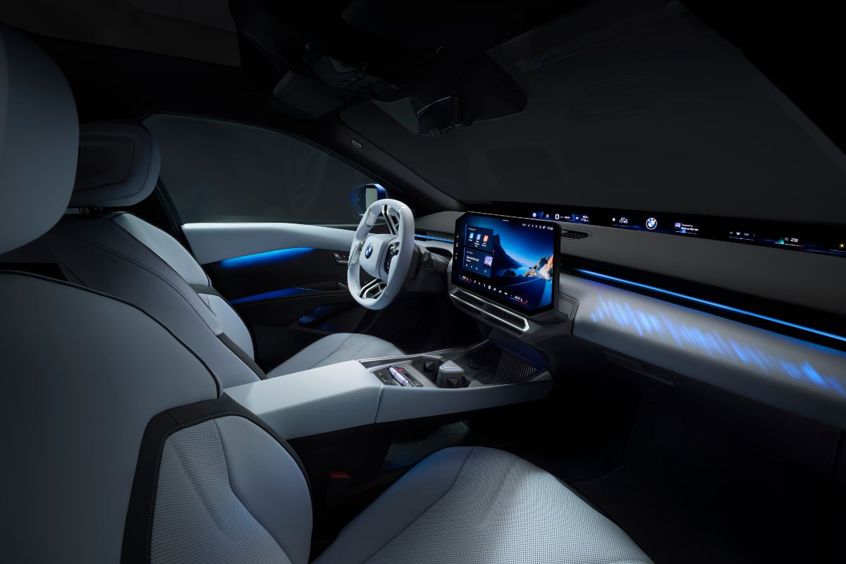 Vista degli interni della nuova BMW i3