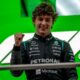 Andrea Kimi Antonelli sul podio del Gran Premio di Cina di F1 2026.