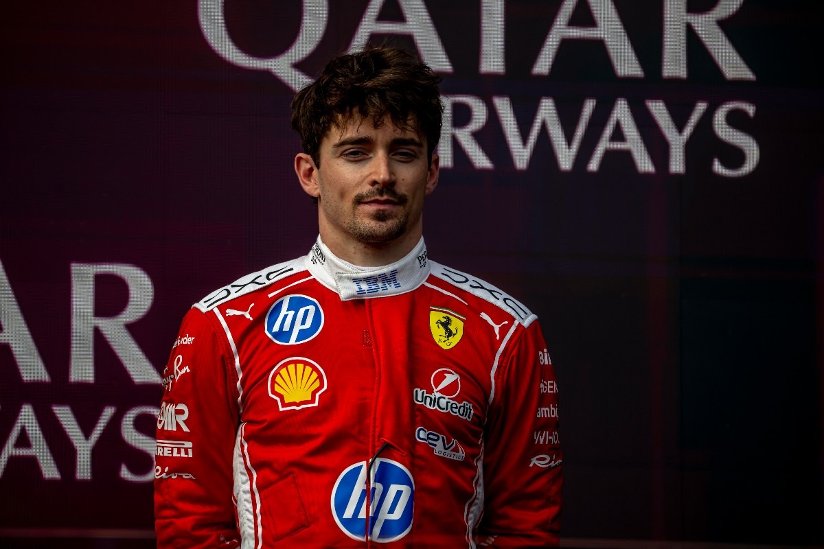 Charles Leclerc sul podio del Gran Premio d'Australia di F1 2026.