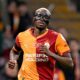 Il calciatore Victor Osimhen durante una partita del Galatasaray.