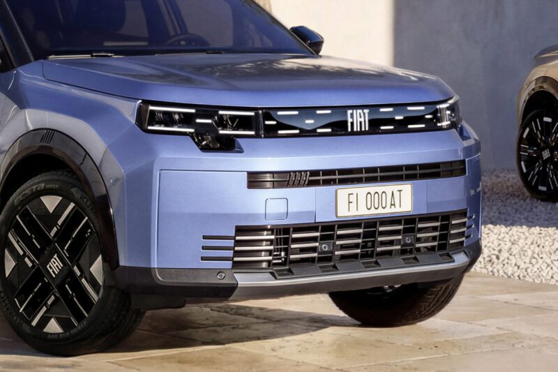 Dettaglio frontale della nuova Fiat Grizzly.