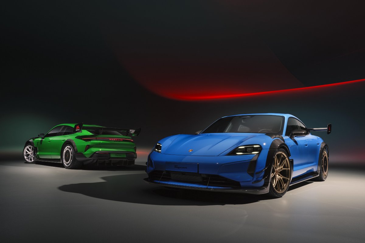 La Porsche Taycan Turbo GT del 2027 con Manthey Kit.